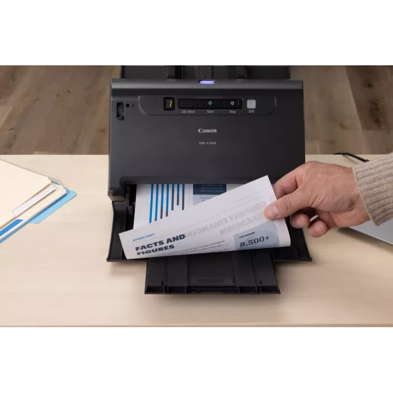 Canon imageFORMULA DR-C240 duplexný stolný skener dokumentov, 216 x 3000 mm, 600 x 600 DPI, 24 bit, 24 bit, 45 ppm, 30 ppm
