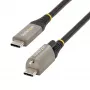StarTech.com 1 m špičkový USB-C kábel so skrutkovacím zámkom 10 Gbit/s – USB 3.1/3.2 Gen 2 Type-C kábel – 100 W (5 A) Power-Delivery nabíjanie, DP-Alt režim – samostatný skrutkovací zámok, USB-C kábel na nabíjanie/synchronizáciu