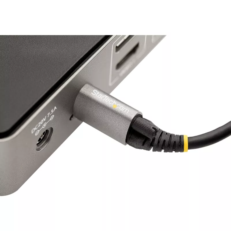 StarTech.com 1 m špičkový USB-C kábel so skrutkovacím zámkom 10 Gbit/s – USB 3.1/3.2 Gen 2 Type-C kábel – 100 W (5 A) Power-Delivery nabíjanie, DP-Alt režim – samostatný skrutkovací zámok, USB-C kábel na nabíjanie/synchronizáciu