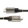 StarTech.com 1 m špičkový USB-C kábel so skrutkovacím zámkom 10 Gbit/s – USB 3.1/3.2 Gen 2 Type-C kábel – 100 W (5 A) Power-Delivery nabíjanie, DP-Alt režim – samostatný skrutkovací zámok, USB-C kábel na nabíjanie/synchronizáciu