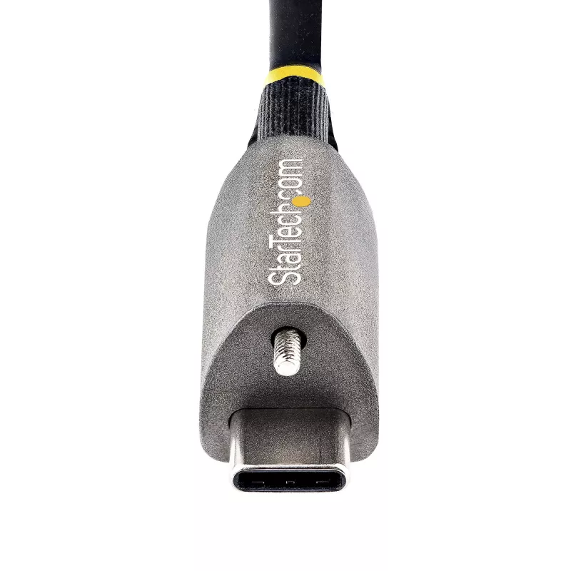 StarTech.com 1 m špičkový USB-C kábel so skrutkovacím zámkom 10 Gbit/s – USB 3.1/3.2 Gen 2 Type-C kábel – 100 W (5 A) Power-Delivery nabíjanie, DP-Alt režim – samostatný skrutkovací zámok, USB-C kábel na nabíjanie/synchronizáciu