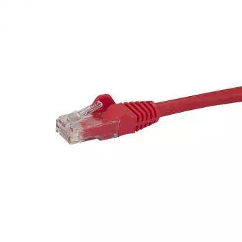 StarTech.com 10 m CAT6 Ethernet kábel – Red CAT 6 Gigabit Ethernet kábel – 250 MHz 100 W PoE RJ45 UTP sieťový/patchnovací kábel, ochrana západky so odľahčením ťahu, jednotlivo testovaný