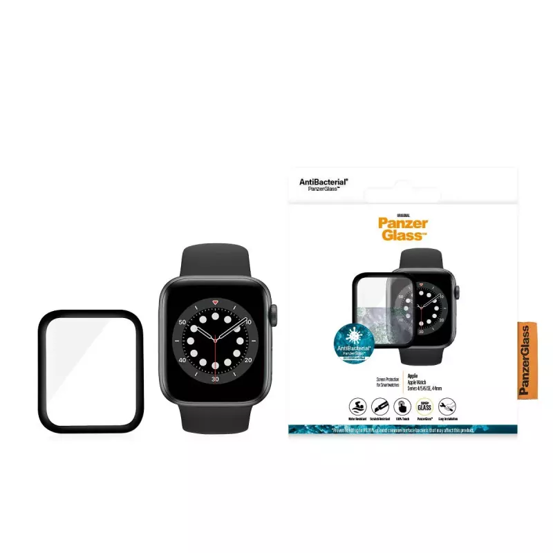 PanzerGlass ® Apple Watch Series 4 | 5 | 6 | SE 44 mm | ochranné sklo displeja