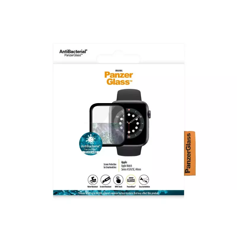 PanzerGlass ® Apple Watch Series 4 | 5 | 6 | SE 44 mm | ochranné sklo displeja