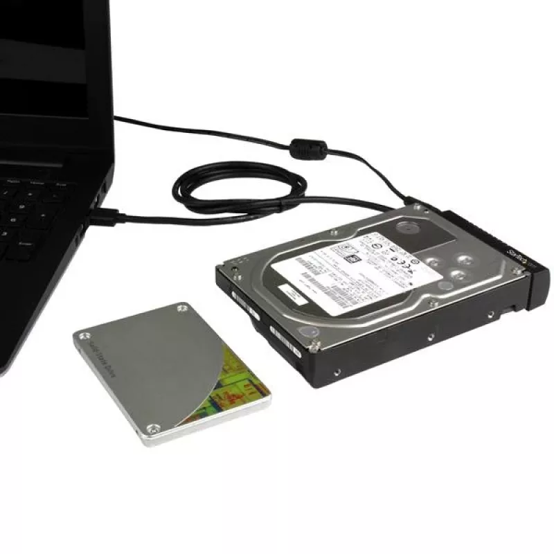 StarTech.com SATA na USB kábel – USB 3.1 (10 Gbit/s) – UASP, čierny, aktivita, prevádzka, CE, FCC, ASMedia – ASM1351, 12 V, 0 – 60 °C