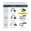 StarTech.com SATA na USB kábel – USB 3.1 (10 Gbit/s) – UASP, čierny, aktivita, prevádzka, CE, FCC, ASMedia – ASM1351, 12 V, 0 – 60 °C