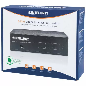 Managed switch Intellinet 8-port Gigabit Ethernet PoE+