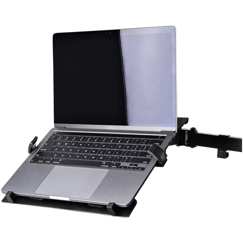 StarTech.com VESA podnos na notebook – nastaviteľný podnos na notebook pre monitorové ramená, zaistí notebooky (4,5 kg / 9,9 lb) – 75x75 & 100x100 VESA montážne otvory – vetraný – pre monitorové stolové držiaky/stojany