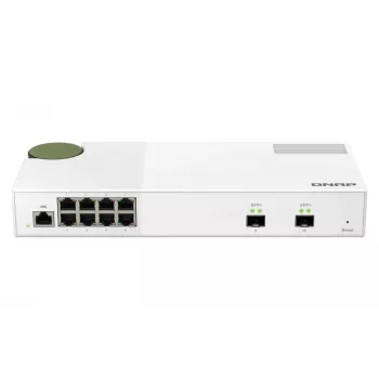 QNAP QSW-M2108-2S sieťový switch Managed L2 2.5G Ethernet (100/1000/2500) sivá