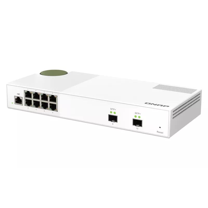 QNAP QSW-M2108-2S sieťový switch Managed L2 2.5G Ethernet (100/1000/2500) sivá