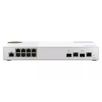 QNAP QSW-M2108-2C sieťový switch Managed L2 2.5G Ethernet (100/1000/2500) sivá, biela