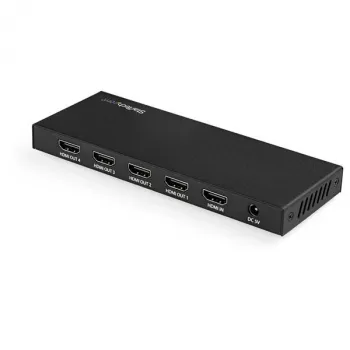 StarTech.com 4-portový HDMI splitter – 4K 60 Hz, HDMI, 4x HDMI, 3840 x 2160 pixelov, čierna, 4K Ultra HD, 60 Hz