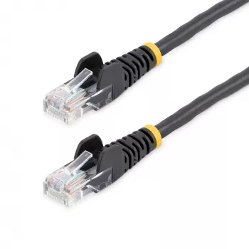 StarTech.com Cat5e patch kábel s RJ45 konektormi bez zámkov – 5 m, čierny