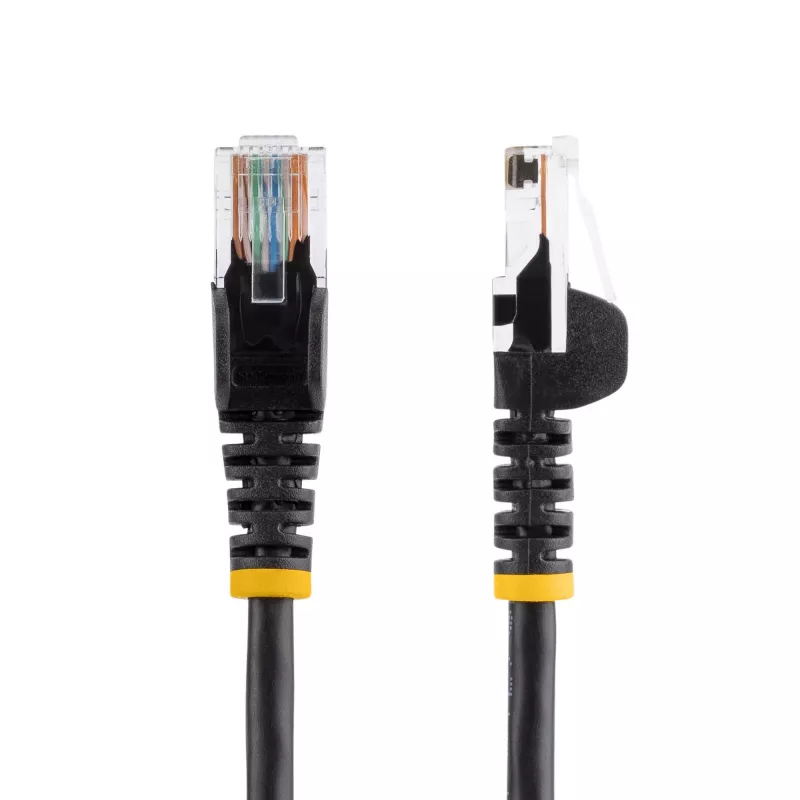 StarTech.com Cat5e patch kábel s RJ45 konektormi bez zámkov – 5 m, čierny