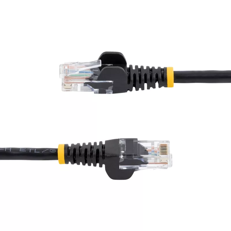 StarTech.com Cat5e patch kábel s RJ45 konektormi bez zámkov – 5 m, čierny