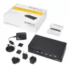 StarTech.com 4-portový HDMI KVM switch - USB 3.0 - 1080p, 1920 x 1080 pixelov, racková montáž, čierna