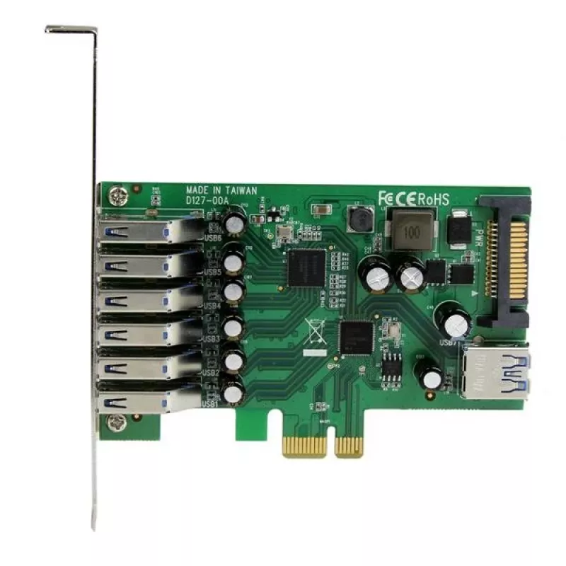 StarTech.com 7-portová PCI Express USB 3.0 karta – štandardný a low-profile dizajn
