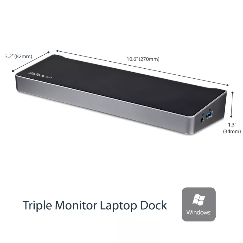 StarTech.com dokovacia stanica USB 3.0 pre tri monitory - 1x HDMI - 2x DisplayPort