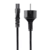 StarTech.com 3m napájací kábel pre notebook, EU Schuko na C5, 2,5A 250V, 18AWG, náhradný napájací kábel pre notebook, kábel napájacieho zdroja, nabíjací kábel pre notebook, kábel s konektorom Cloverleaf/Mickey Mouse