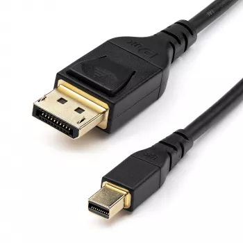 StarTech.com 3ft (1m) VESA certifikovaný Mini DisplayPort na DisplayPort 1.4 kábel – 8K 60Hz HBR3 HDR – Super UHD mDP na DP 1.4 kábel – tenký (34 AWG) Ultra HD 4K 120Hz – monitorový/video kábel