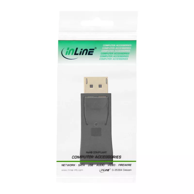 InLine DisplayPort adaptér DisplayPort konektor samec / HDMI konektor samica čierny