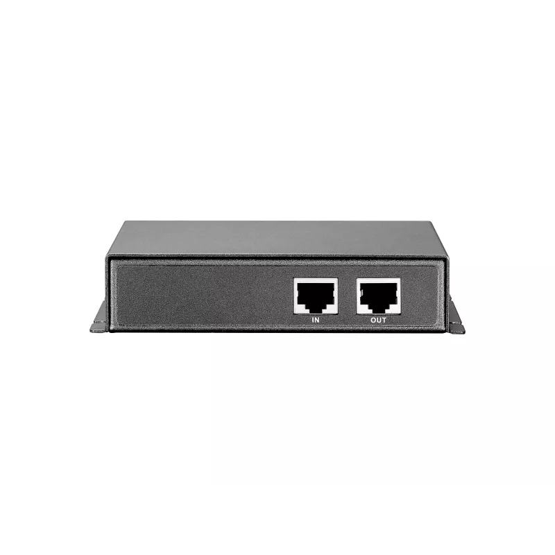 LevelOne POR-0100 opakovač PoE, kaskádovateľný, 2x Fast Ethernet, 10Base-T/100Base-TX, sivý