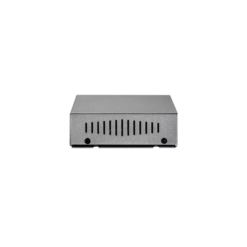 LevelOne POR-0100 opakovač PoE, kaskádovateľný, 2x Fast Ethernet, 10Base-T/100Base-TX, sivý