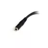 StarTech.com 3,5-mm-4-pozície-na-2x-3-pozície-3,5-mm-headset-splitter adaptér – konektor samica/konektor samec