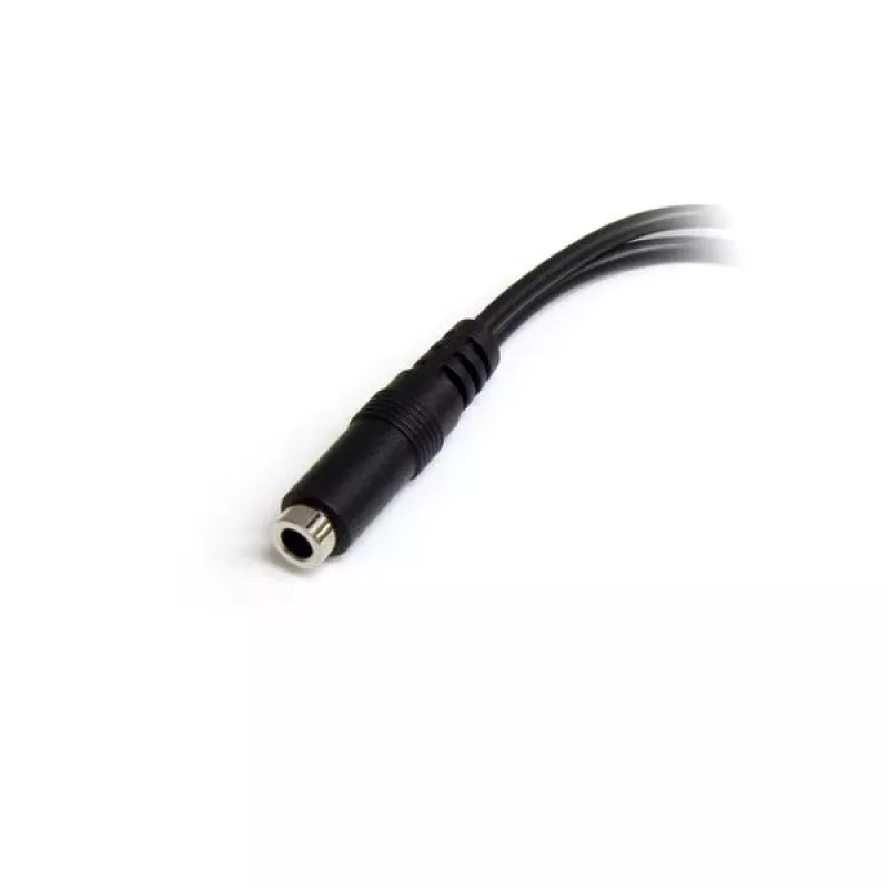 StarTech.com 3,5-mm-4-pozície-na-2x-3-pozície-3,5-mm-headset-splitter adaptér – konektor samica/konektor samec