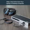 StarTech.com 3,5-mm-4-pozície-na-2x-3-pozície-3,5-mm-headset-splitter adaptér – konektor samica/konektor samec