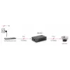 LevelOne POR-0101 opakovač PoE+, 2x Fast Ethernet, 10Base-T/100Base-TX, do 100 m, sivý