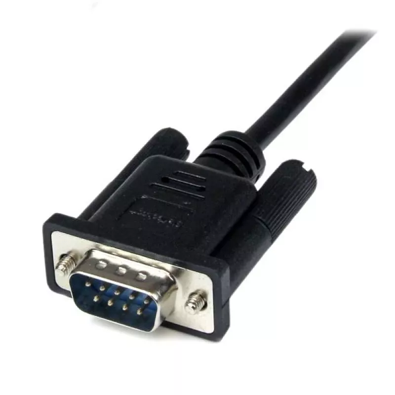 StarTech.com 2m čierny DB9 RS232 sériový null modem kábel F/M, čierny, 2 m, DB-9, DB-9, konektor samec, konektor samica