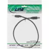 USB 2.0 kábel Type-A konektor samec / B konektor samec čierny 0,3m InLine 34503X