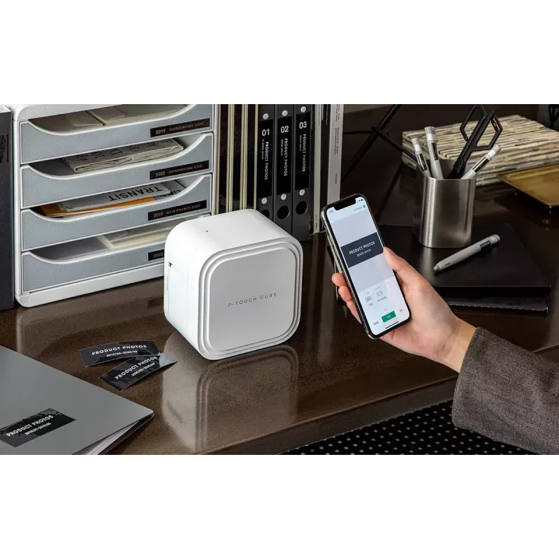 Brother P-touch CUBE Pro (PT-P910BT) nabíjateľná tlačiareň etikiet s Bluetooth