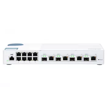 QNAP QSW-M408-4C sieťový switch Managed L2 Gigabit Ethernet (10/100/1000) biela
