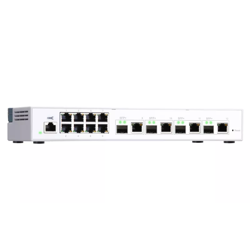 QNAP QSW-M408-4C sieťový switch Managed L2 Gigabit Ethernet (10/100/1000) biela