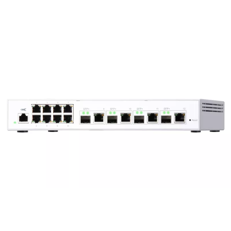QNAP QSW-M408-4C sieťový switch Managed L2 Gigabit Ethernet (10/100/1000) biela