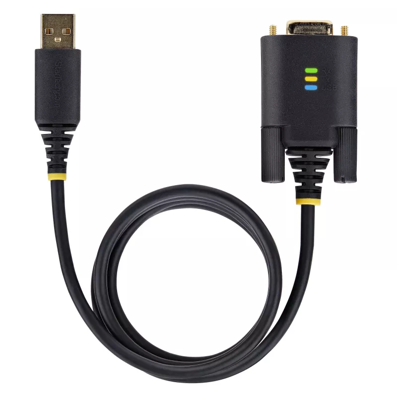 StarTech.com 3ft (1m) USB na sériový adaptérový kábel, zachovanie COM, vymeniteľné skrutky/matice, USB-A na DB9 RS232, FTDI IC, ESD ochrana, Windows/macOS/Linux
