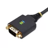 StarTech.com 3ft (1m) USB na sériový adaptérový kábel, zachovanie COM, vymeniteľné skrutky/matice, USB-A na DB9 RS232, FTDI IC, ESD ochrana, Windows/macOS/Linux
