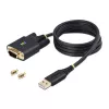 StarTech.com 3ft (1m) USB na sériový adaptérový kábel, zachovanie COM, vymeniteľné skrutky/matice, USB-A na DB9 RS232, FTDI IC, ESD ochrana, Windows/macOS/Linux