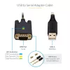 StarTech.com 3ft (1m) USB na sériový adaptérový kábel, zachovanie COM, vymeniteľné skrutky/matice, USB-A na DB9 RS232, FTDI IC, ESD ochrana, Windows/macOS/Linux
