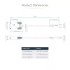 StarTech.com 3ft (1m) USB na sériový adaptérový kábel, zachovanie COM, vymeniteľné skrutky/matice, USB-A na DB9 RS232, FTDI IC, ESD ochrana, Windows/macOS/Linux