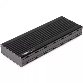 StarTech.com USB-C 10Gbps na M.2 NVMe SSD puzdro – Prenosné externé M.2 NGFF PCIe hliníkové puzdro – 1 GB/s čítanie/zápis – Podporuje 2230, 2242, 2260, 2280 – TB3 kompatibilné – Mac & PC