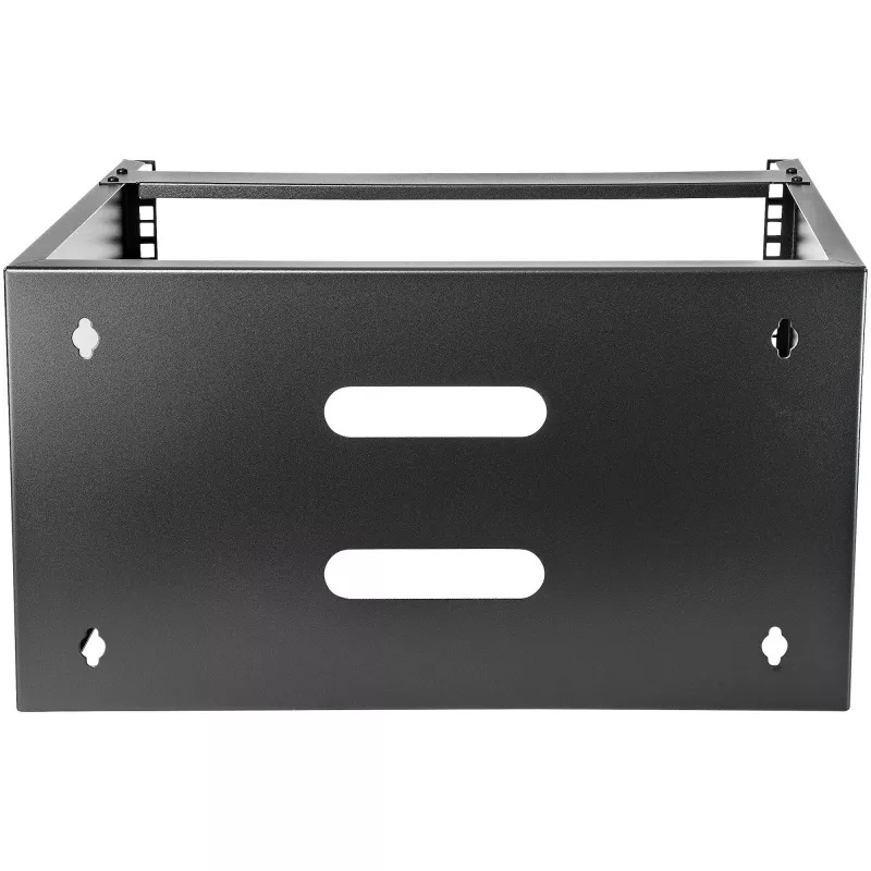 StarTech.com WALLMOUNT6 nástenná konzola 6U pre patch panel, 19 palcov, hĺbka 35,5 cm, oceľ, čierna