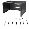 StarTech.com WALLMOUNT6 nástenná konzola 6U pre patch panel, 19 palcov, hĺbka 35,5 cm, oceľ, čierna