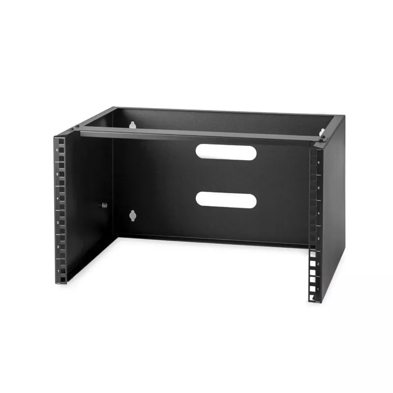StarTech.com WALLMOUNT6 nástenná konzola 6U pre patch panel, 19 palcov, hĺbka 35,5 cm, oceľ, čierna
