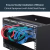 StarTech.com WALLMOUNT6 nástenná konzola 6U pre patch panel, 19 palcov, hĺbka 35,5 cm, oceľ, čierna