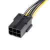 StarTech.com PCIEX68ADAP napájací adaptérový kábel PCI Express 6-pin na 8-pin, 6-pin (F) na 8-pin (M), 15,5 cm, čierny