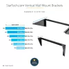 StarTech.com 3U 19” nástenný vertikálny držiak do racku, nástenný držiak patch panelu pre dátové/AV/IT/počítačové zariadenia, 3U rack pre skriňu alebo serverovňu, nosnosť 150 lb (68 kg)