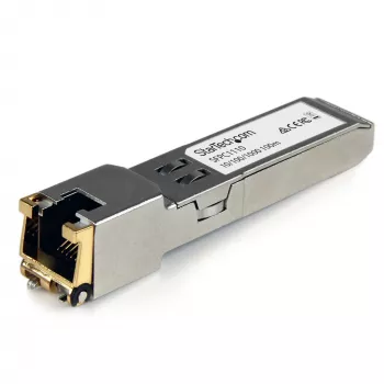 StarTech.com Cisco SFP-GE-T kompatibilný SFP transceiver modul – 10/100/1000BASE-TX~Cisco SFP-GE-T kompatibilný SFP modul – 1000BASE-T – SFP na RJ45 Cat6/Cat5e – 10/100/1000 Mbit/s – RJ-45 100 m – Cisco IE3400, IE3300, IE3200